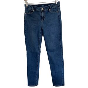 J. Jill Jeans Women's 6 (30x30) Blue Denim Stretch Weekender Straight Leg
